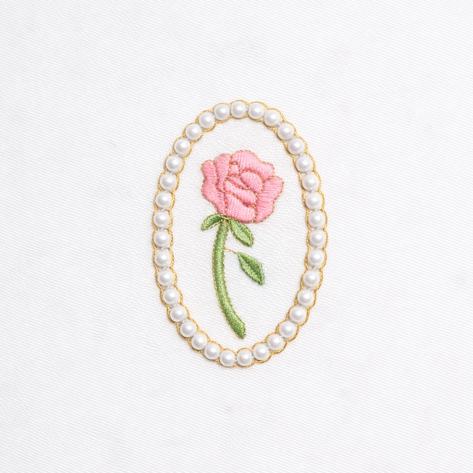 Cameo Pearls Embroidery Design