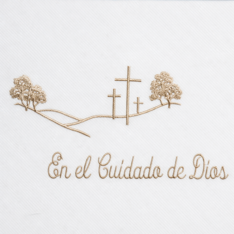 En El Cuidado De Dios Embroidery Design