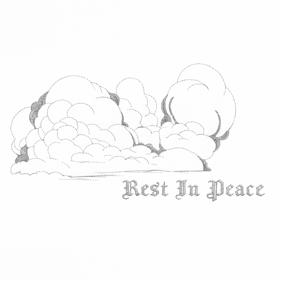 Rest In Peace Embroidery Design