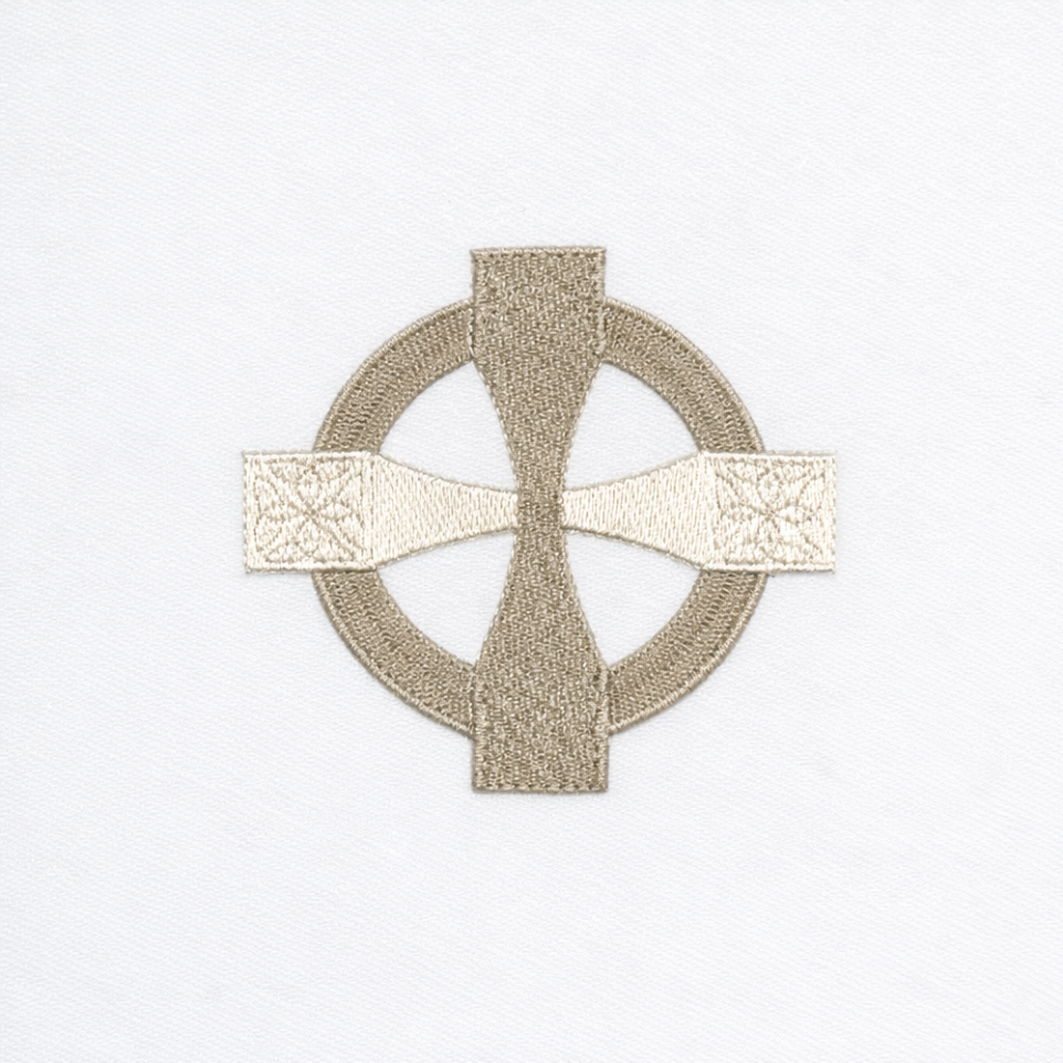 Celtic Cross Embroidery Design