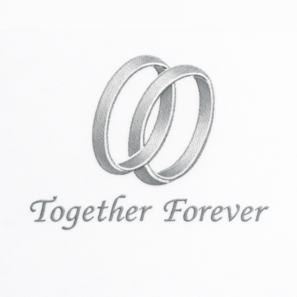 Together Forever Embroidery Design