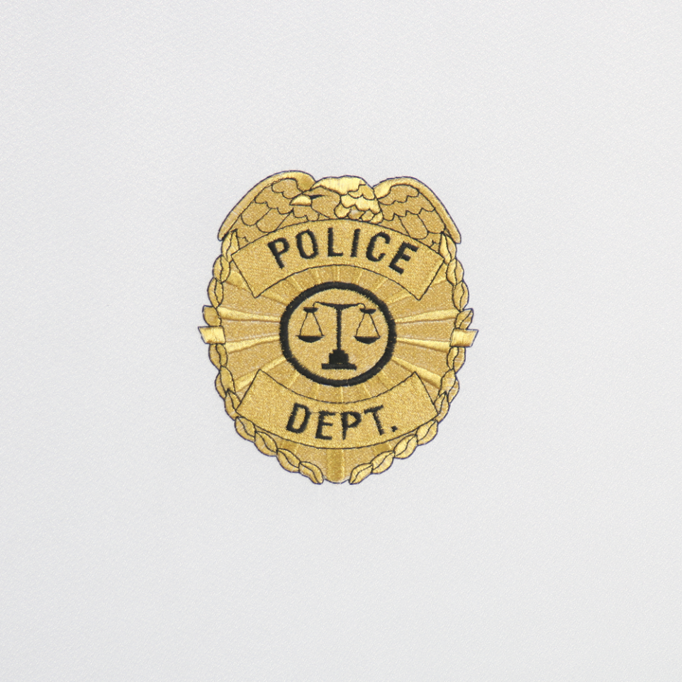 Police Embroidery Design