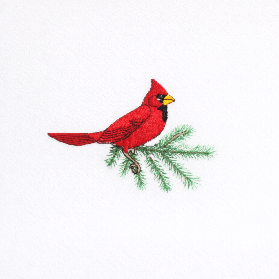 Cardinal Embroidery Design