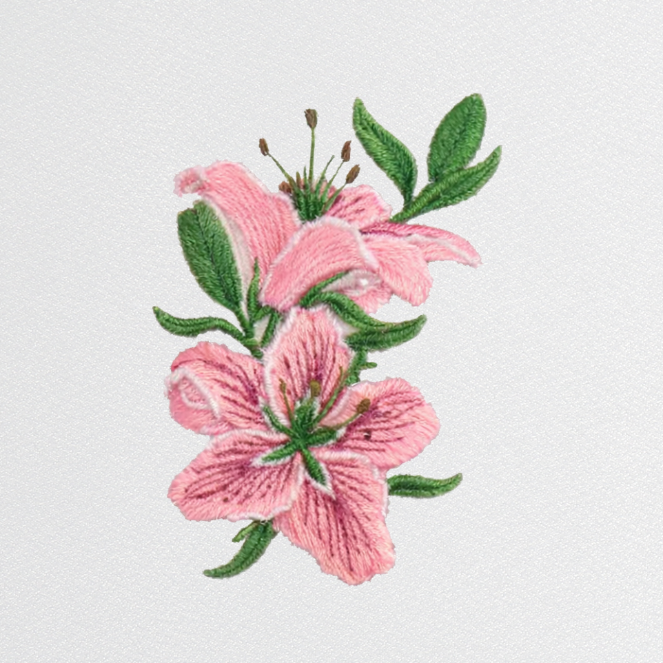 Lily Embroidery Design