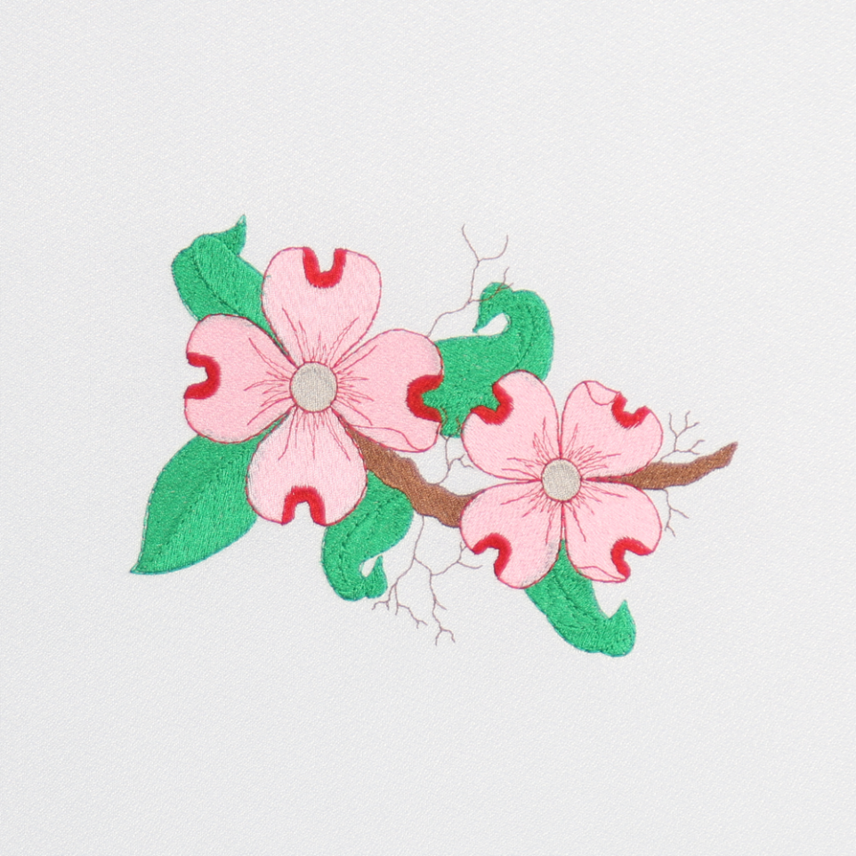 Dogwood Embroidery Design